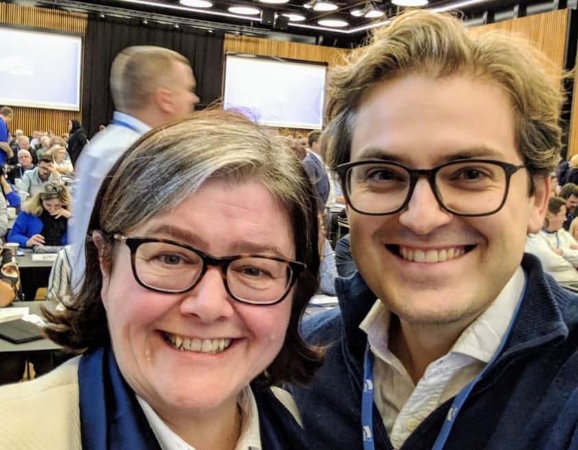 Anette Solli og Sebastian Næss Langaas på Viken Høyres nominasjonsmøte